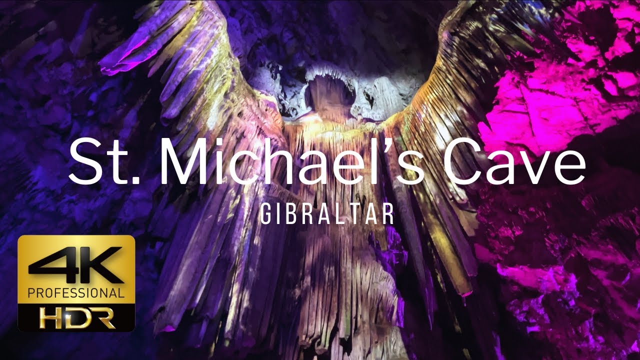 Gibraltar St. Michael's Cave 4K HDR (HLG) 🇬🇮🐒
