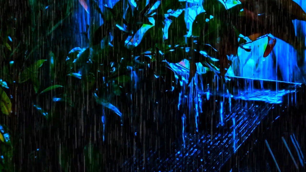 Rainstorm Sounds for Sleeping: Deep Black Screen Rain and Thunder for 10 Hours of Pure Comfort