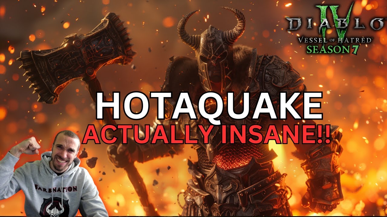 Diablo 4 Season 7: Ultimate HotaQuake Barbarian Endgame Build!