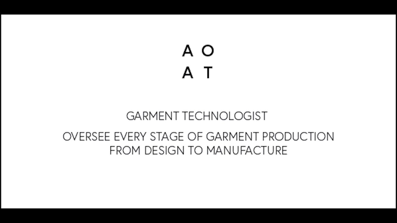 INTRODUCTION TO FASHION TECHNICAL DESIGN & GARMENT TECHNOLOGY