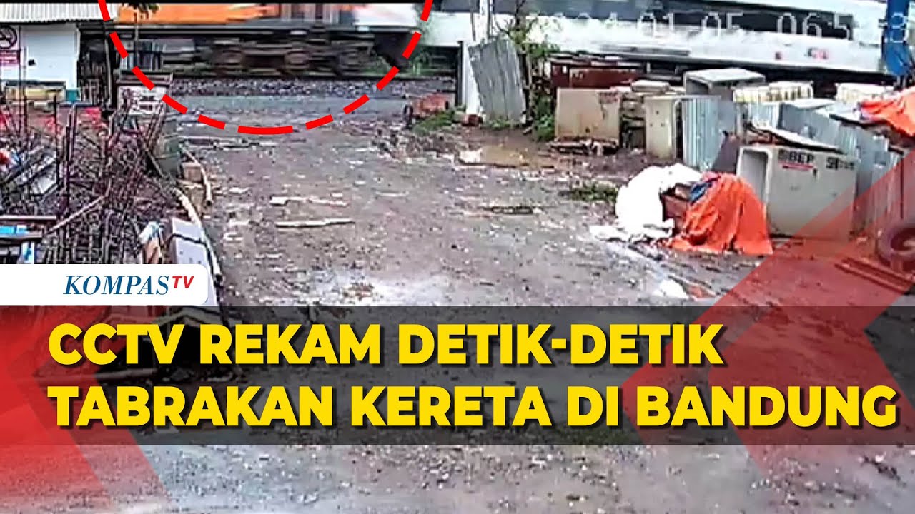 Detik-Detik Tabrakan KA Turangga-KA Lokal Bandung Raya di Cicalengka