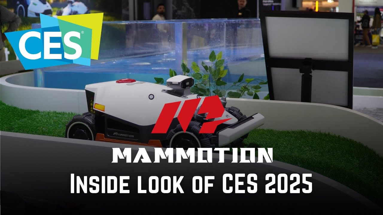 Mammotion Technology Debuts Robotic Mowers - Inside Look at CES 2025