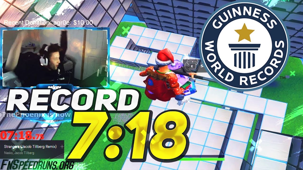 *7:18 WORLD RECORD PARKOUR IMPOSIBLE CIZZORZ 2.0 *ALL LEVELS* FORTNITE