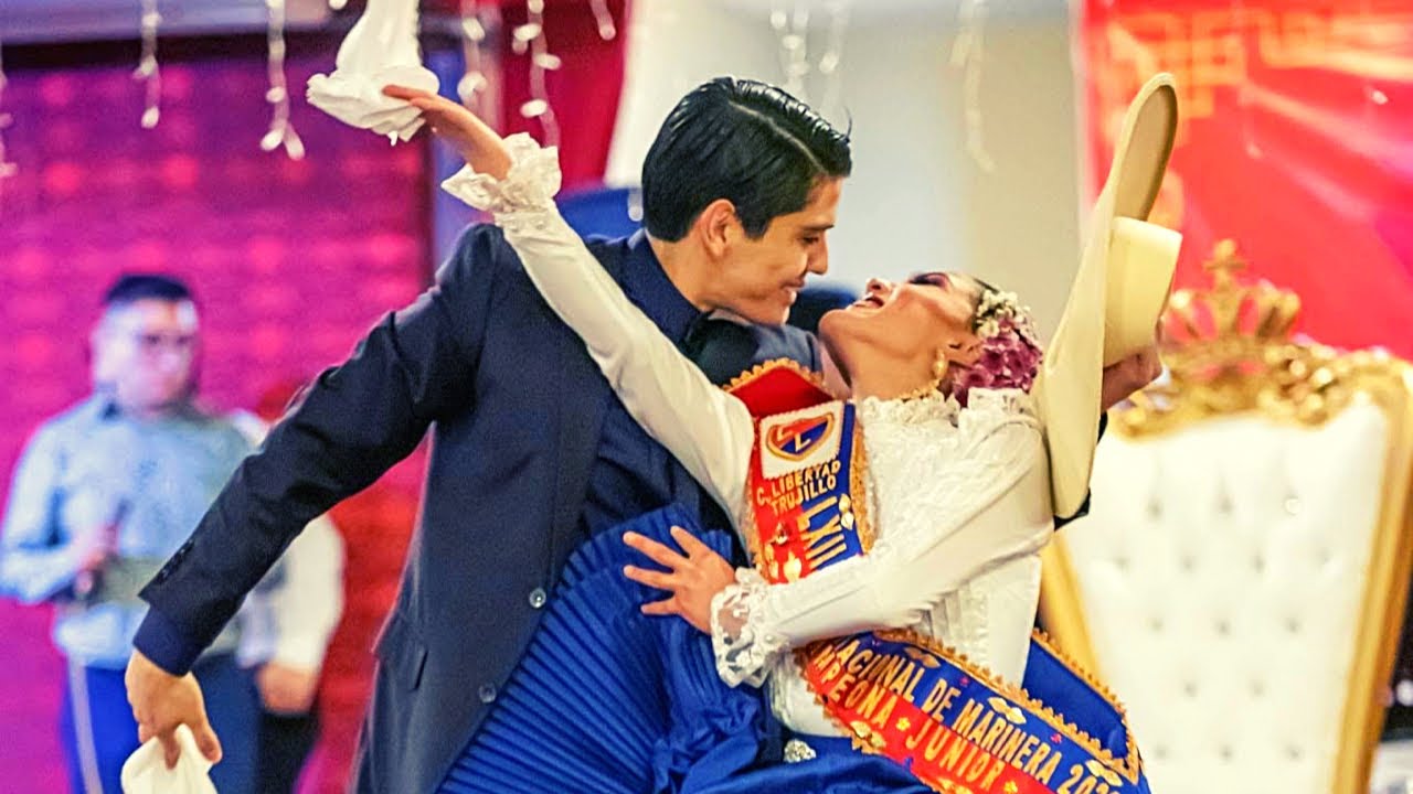 Campeones junior 2022 bailan Raíces y Costumbres de Virú | Sergio Navarro y Mariel Luján