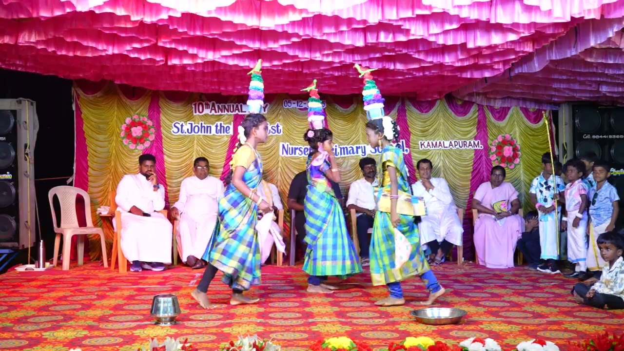 கரகாட்டம் - St.John the Baptist School Annual Day 2025- காமலாபுரம்.