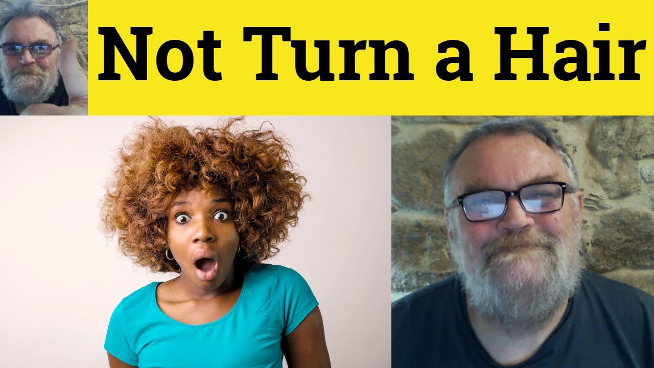 🔵 Not Turn a Hair Meaning Without Turning a Hair Definition Didn't Turn a Hair Examples Turn a Hair