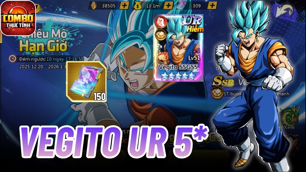 Combo Thức Tỉnh #14 - XẢ NỐT 6M HOÀN THIỆN VEGITO UR 5*