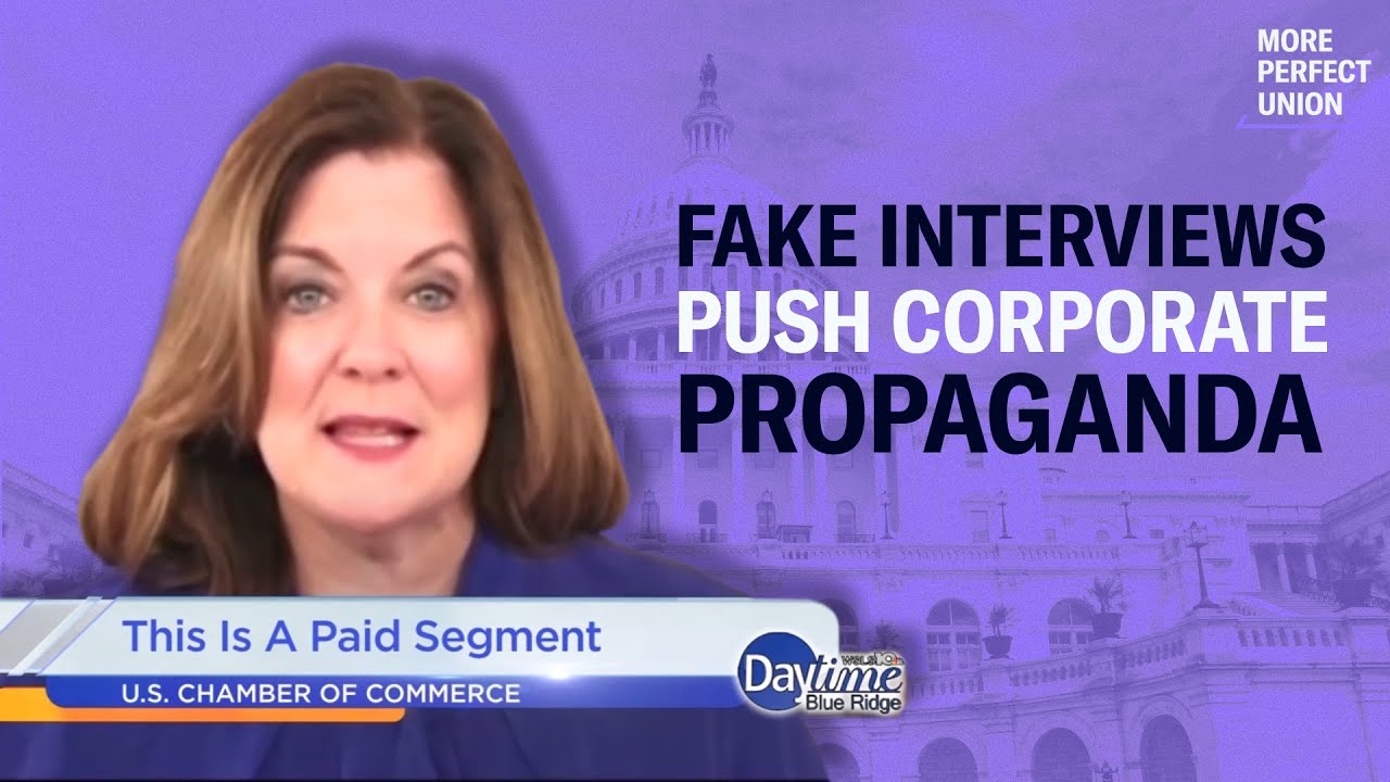 Caught: Fake TV Interviews Were Corporate Propaganda