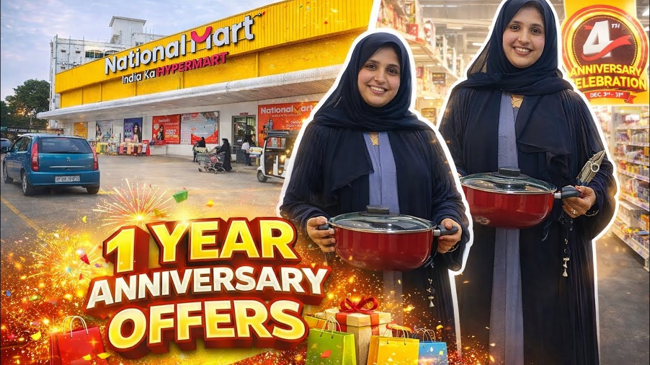 National Mart India Ka HyperMart 4th ANNIVERSARY Bumper Offers  #IndianVlogger #indianmom #Viral,