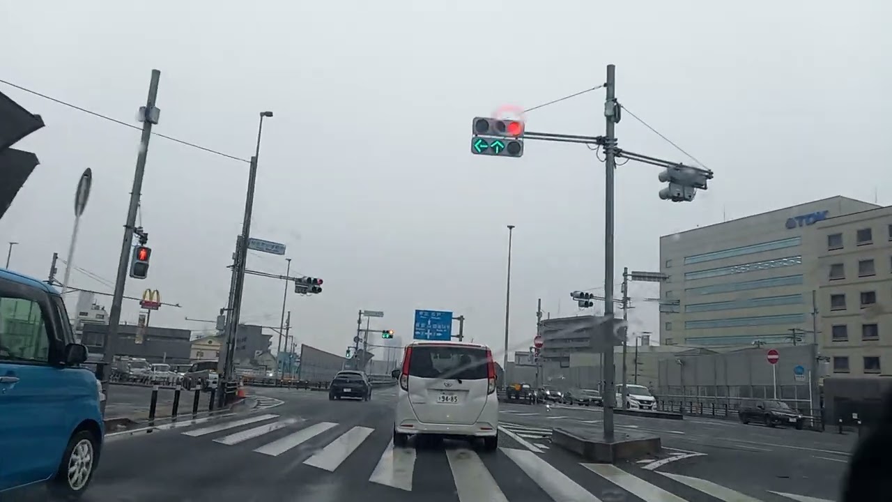 『Drive　東京外かく環状道路』ふなばし三番瀬海浜公園から葛飾大橋　Tokyo Gaikan Expressway　２０２６・２・１１　Wed　Japan