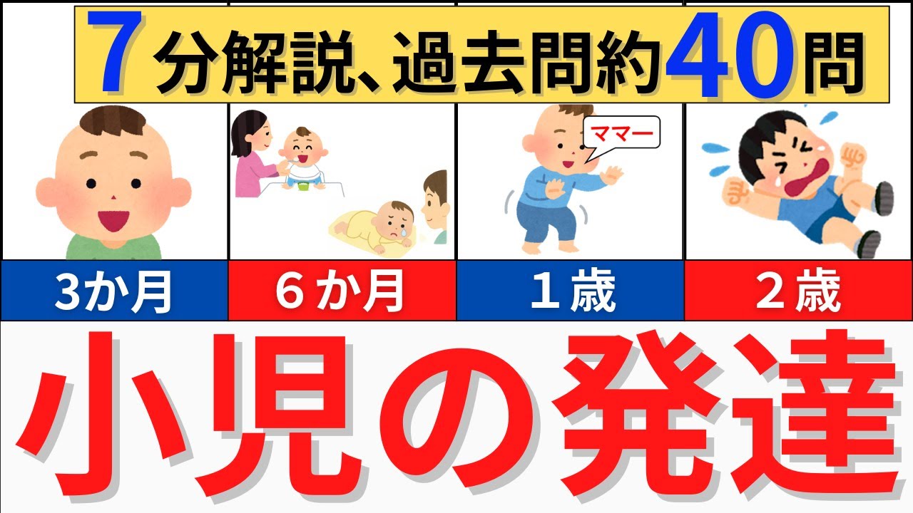 【7分で解説】小児の成長・発達について解説
