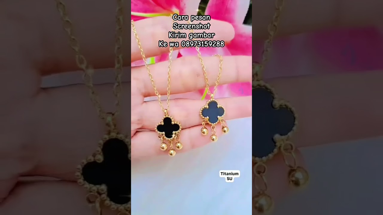 Kalung titanium cantik banget ❗️Kalung titanium #kalungmurah #kalung #kalungawet