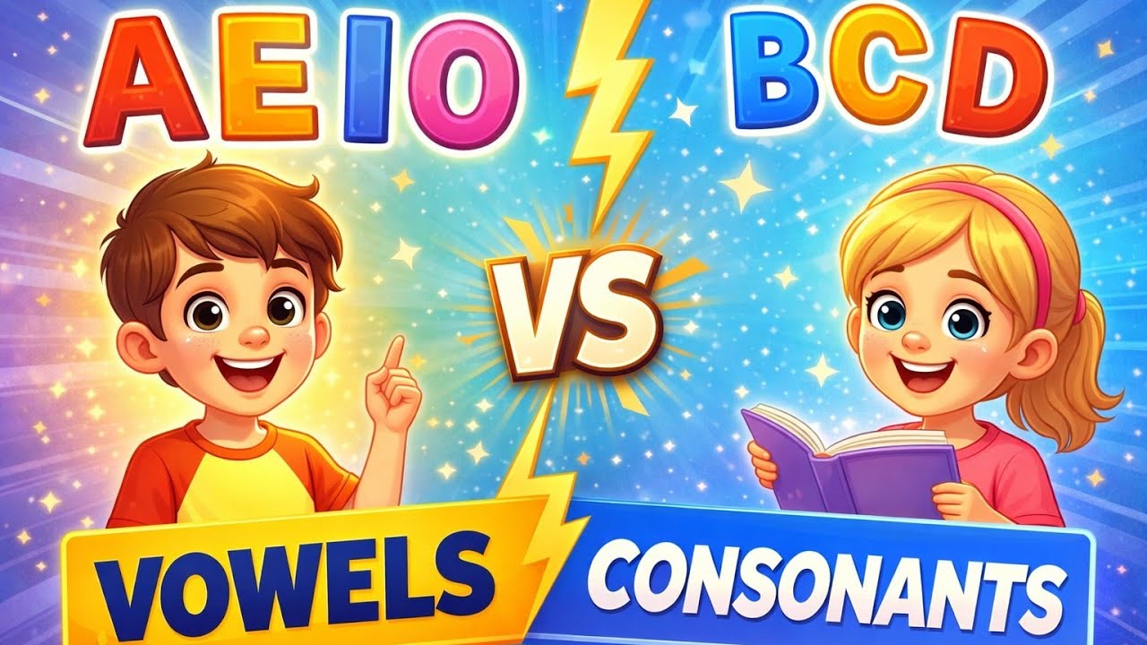 “Vowels & Consonants | AEIOU I English Grammar for Beginners”
