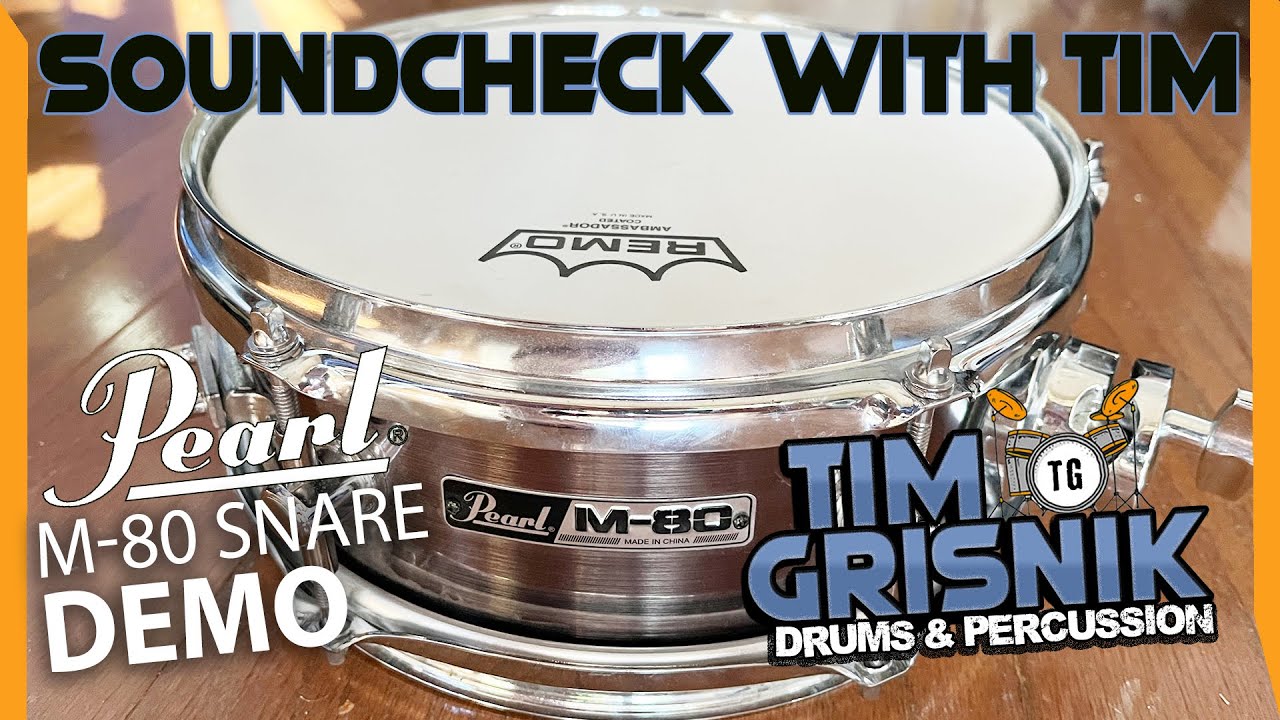 Pearl M-80 Snare Drum Demo