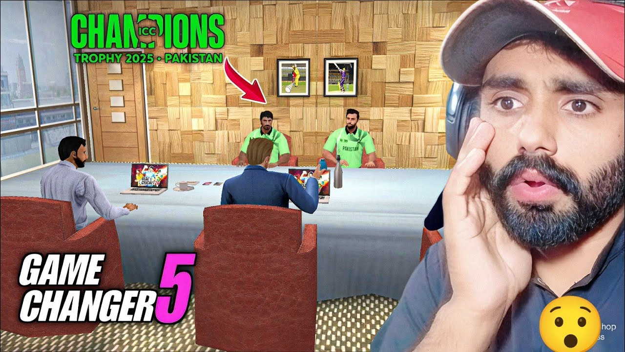 🤯CHAMPIONS TROPHY 2025 IN GAME CHANGER 5 V4 PAKISTAN VS NEW ZEALAND GAMEPLAY IN HINDI URDU