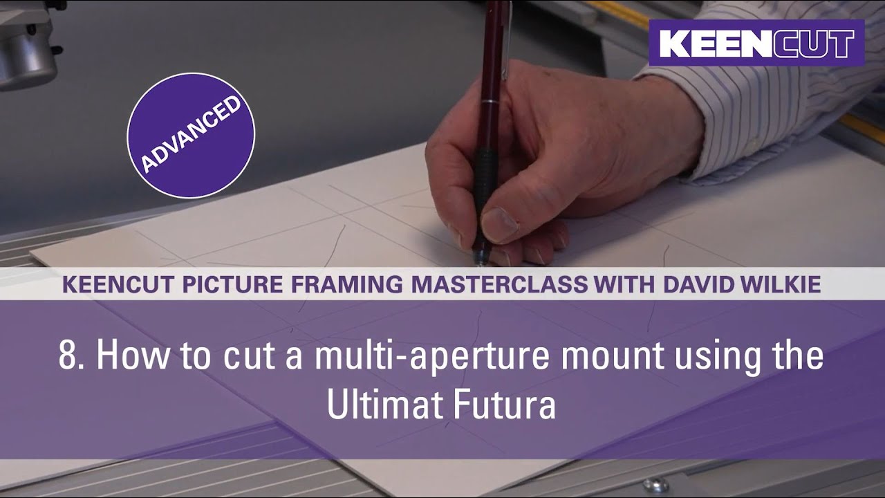 8. How to cut a multi-aperture mount. Keencut Picture Framing Masterclass Advanced