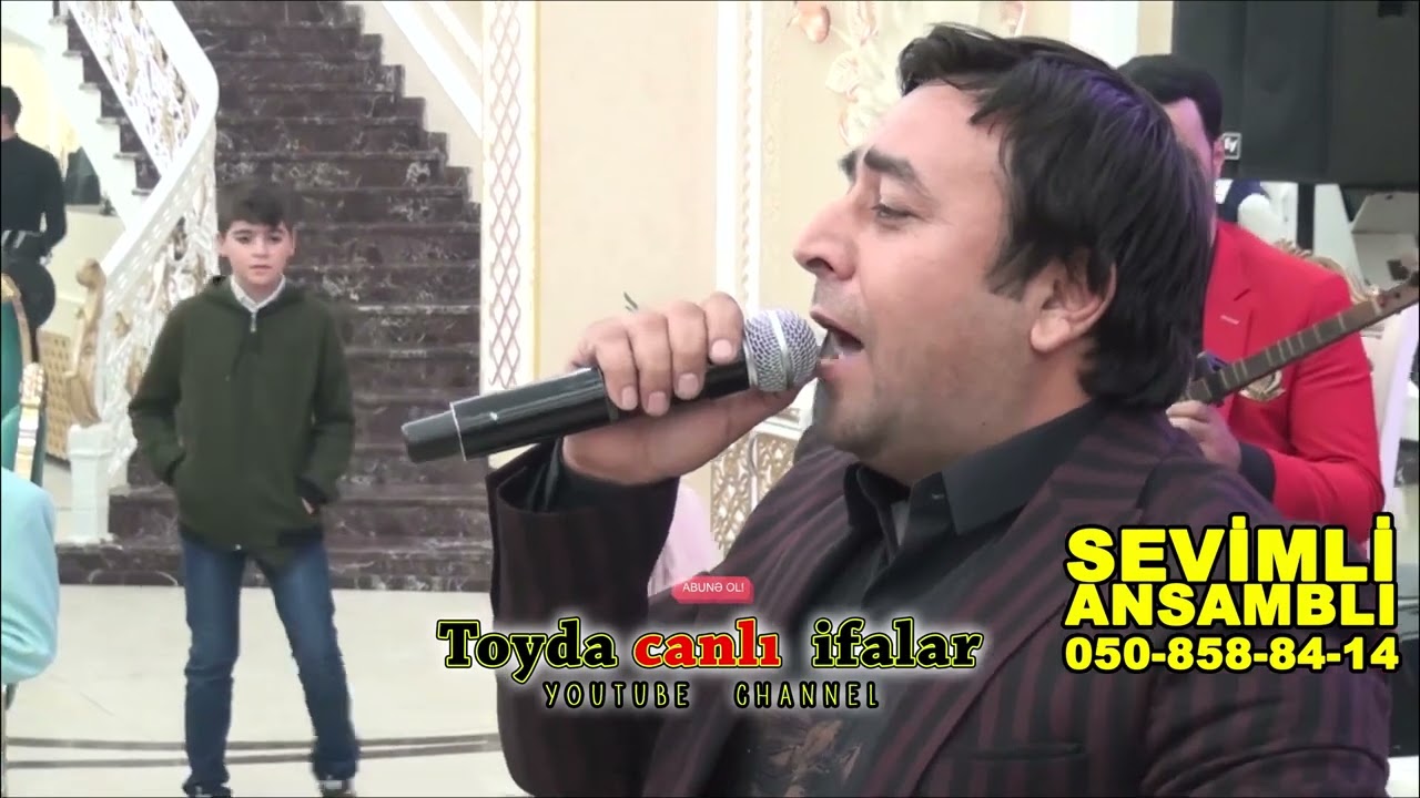 popuri toy mahnilari oxuyan Çingizxan   qarmon Rehman Cebrayilli   Sevimli Ansamblı