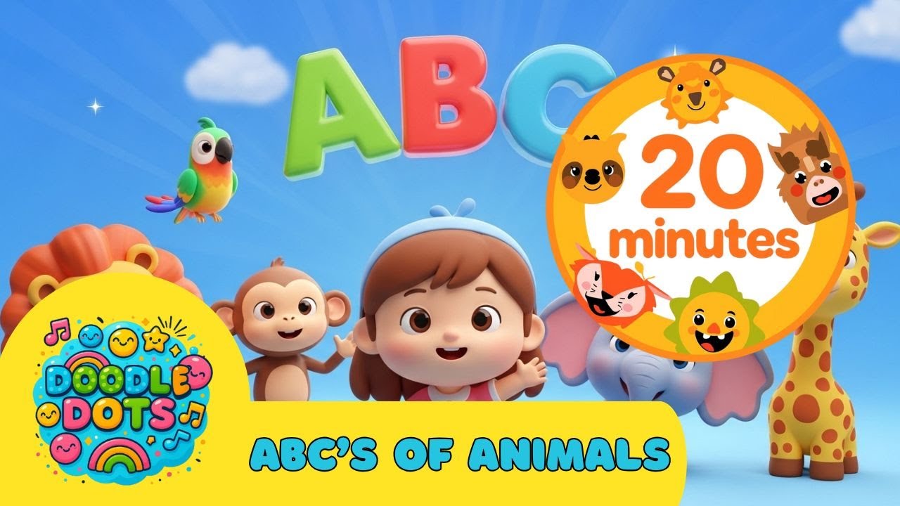 ABC’s of Animals 🐾 | Alphabet Learning & Songs for Kids 