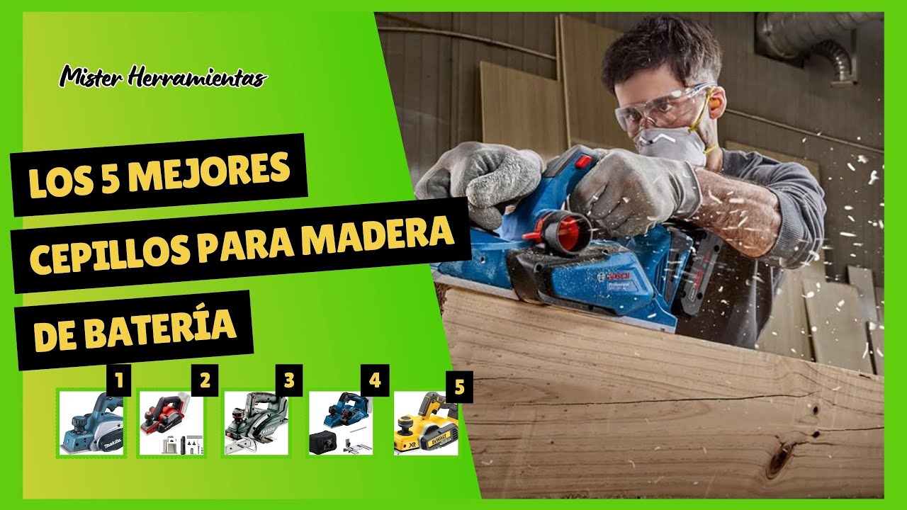 5 Mejores cepillos para madera a batería. No compres un cepillo inalámbrico sin ver esta comparativa