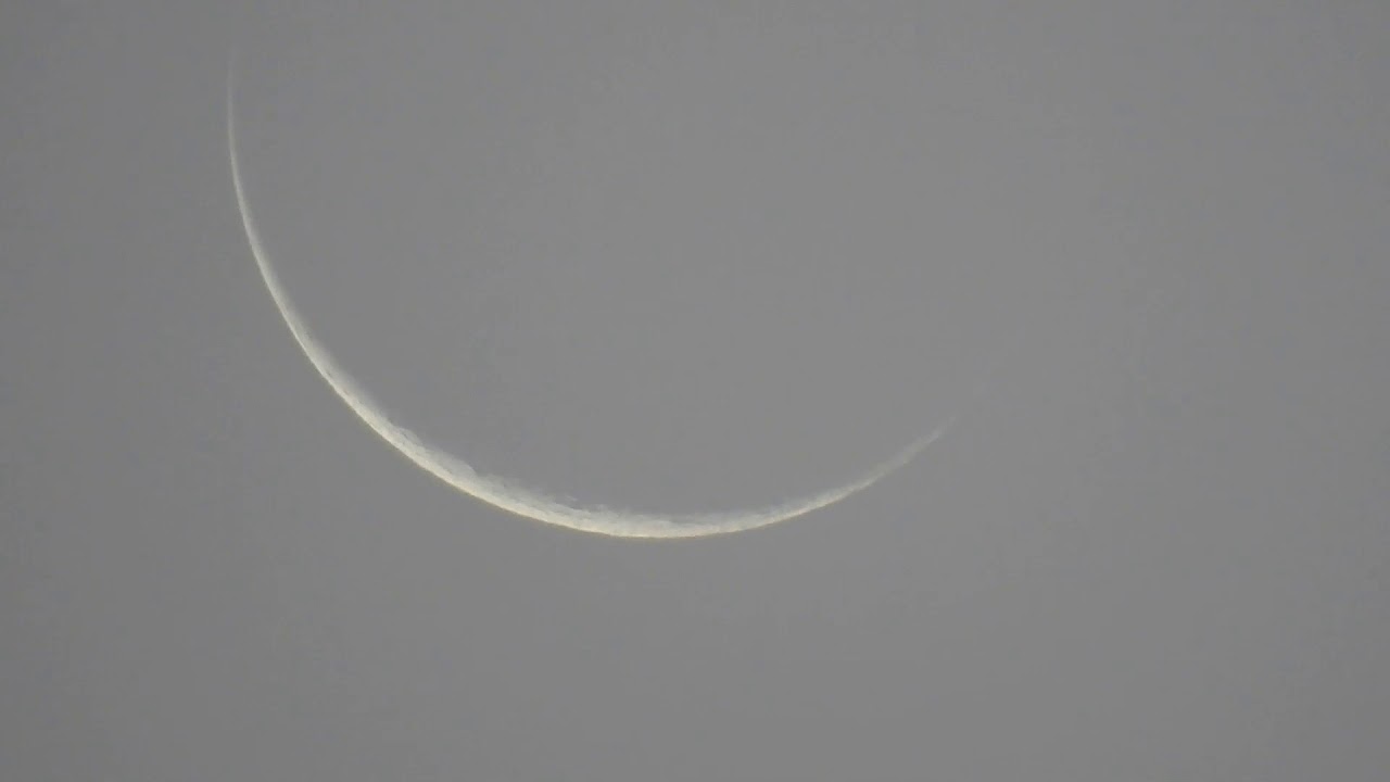 Barely visible Crescent Moon 12/5/18, NIkon P900, Strange Indeed!!