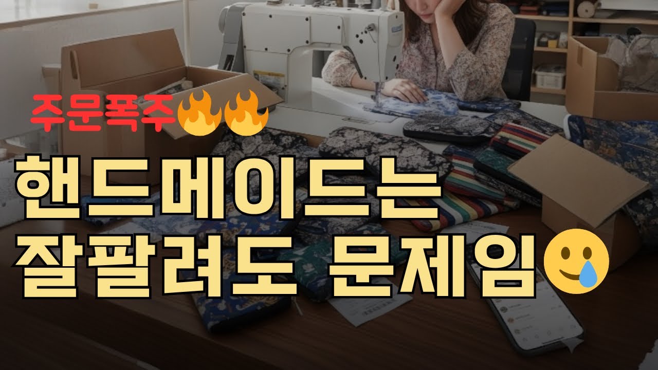 소잉공방 핸드메이드 주문 폭주하면 벌어지는 일 (공방 현실토크) #드림킹 #미세급유칠천이 #자동장력조절 #공업용미싱 #공업용미싱은드림킹 #사절오버록 #구백이