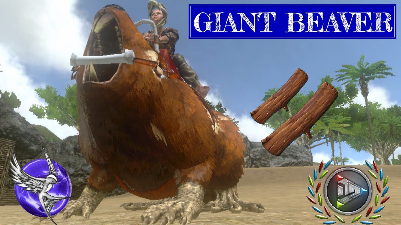 GIANT BEAVER TAME - GATHER ALL THE WOOD!!! | [S1E12] | ARK Survival Evolved Mobile