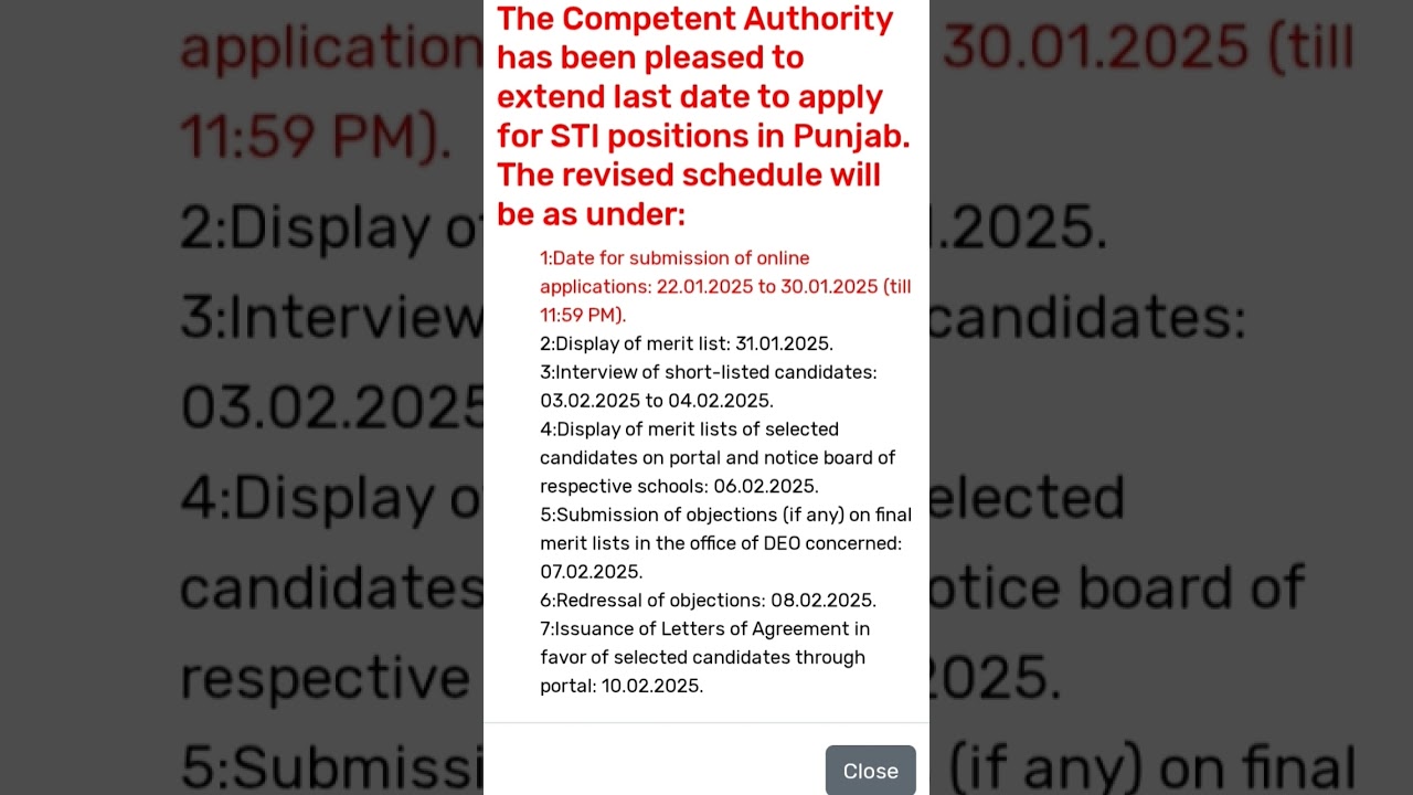STI JOBS DATE EXTENDED#stijobs2025