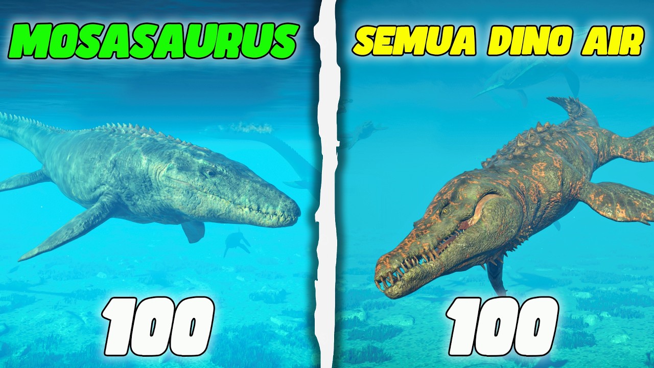 Aku Masukkan Mosasaurus Dan Semua Dinosaurus Air Di Satu Kandang Di Jurrasic World Evolution 2