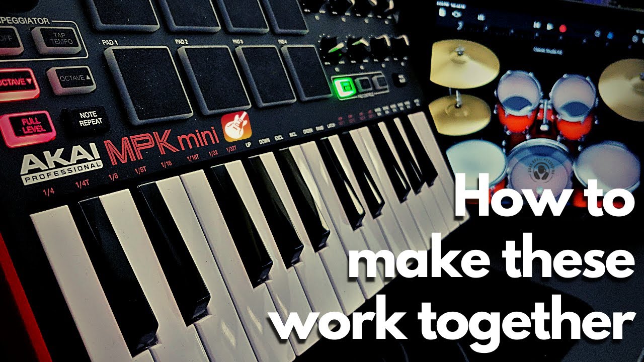 Как запрограммировать Akai MPK для ударных в GarageBand на iOS