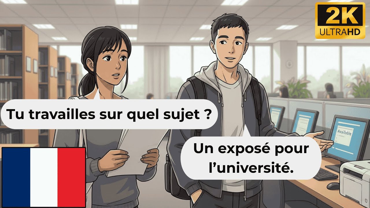 13 Minutes Talk In Library | Learn French Easy Within 30 Days