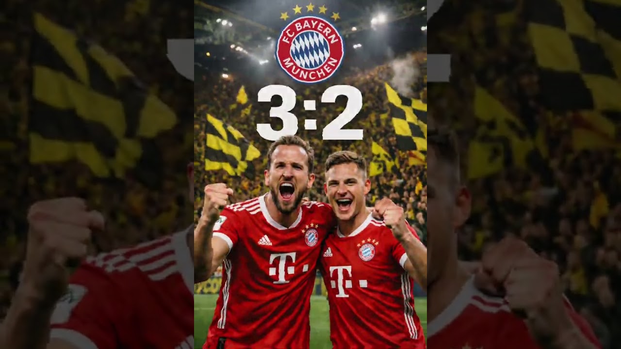 FC Bayern Munich 3–2 Borussia Dortmund | Kane & Kimmich Celebration 🔥