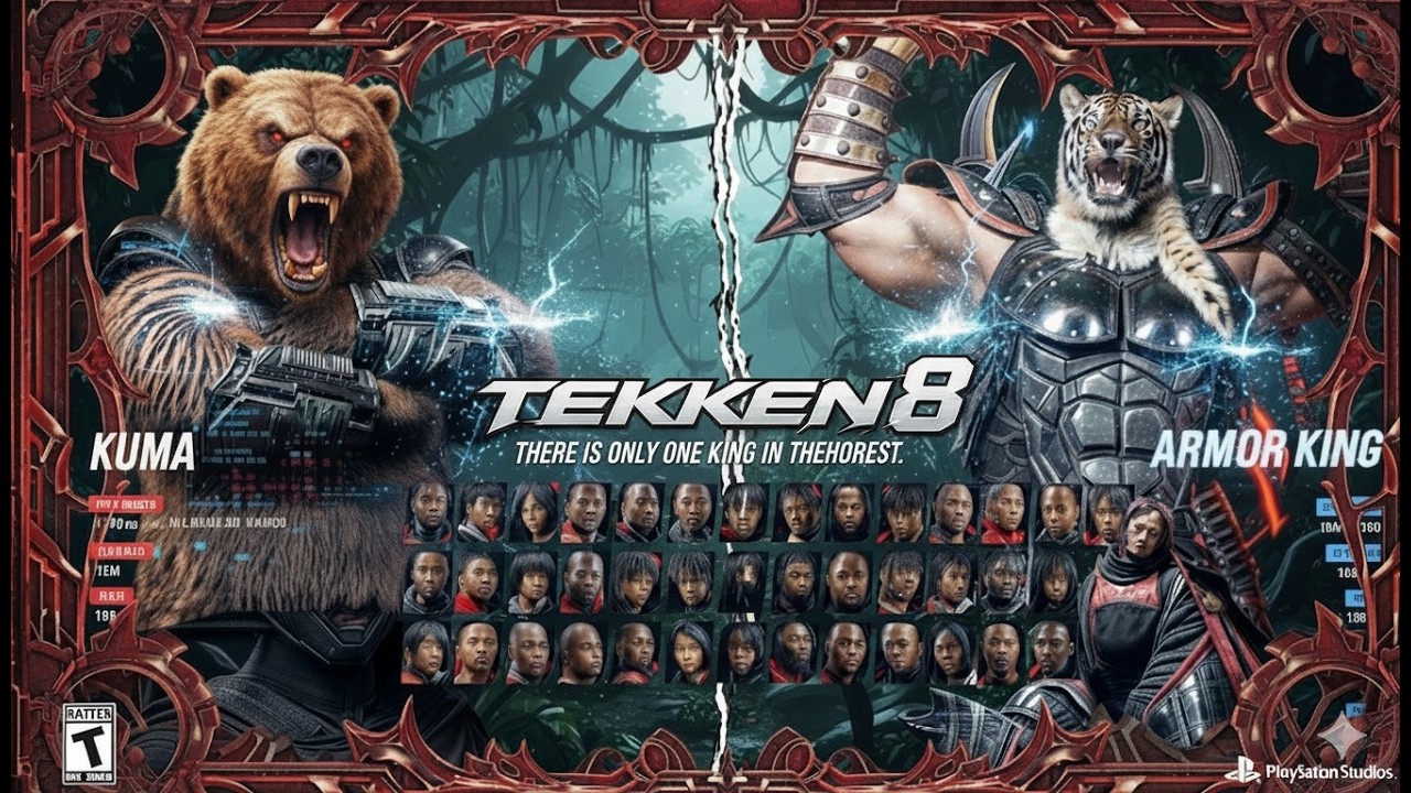TEKKEN 8 - KUMA VS ARMOR KING (ULTRA HARD) - TEKKEN 8  - 1080p 60FPS Gameplay