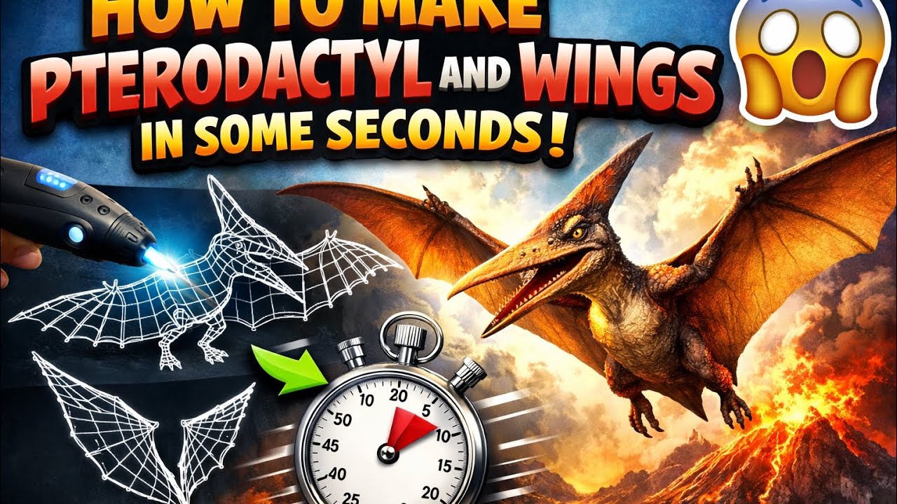How To Make Pterodactyl And Wings In Some Seconds 😱 | 100% Working Trick | SleepyBuddy
