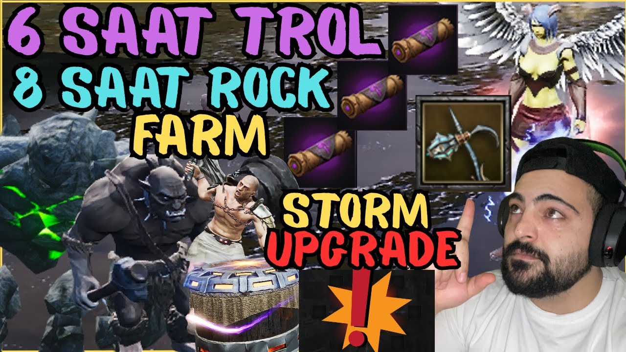 6 SAAT TROL I 8 SAAT ROCK FARM I +7 STORM UPGRADE 5 ADET YENİ SOLO ZİNDAN DROP ? RİSE ONLİNE