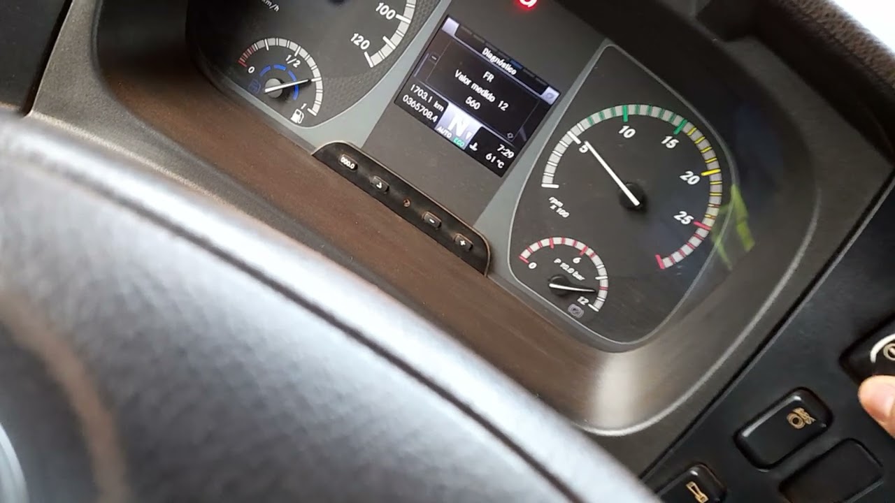 teste do servo de embreagem do caminhão Mercedes, Axor 3344...