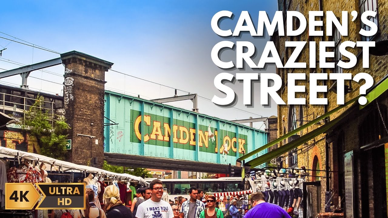 Sunny London Walk 🇬🇧 : Exploring Camden’s Colourful Streets | 4K HDR 60 FPS 