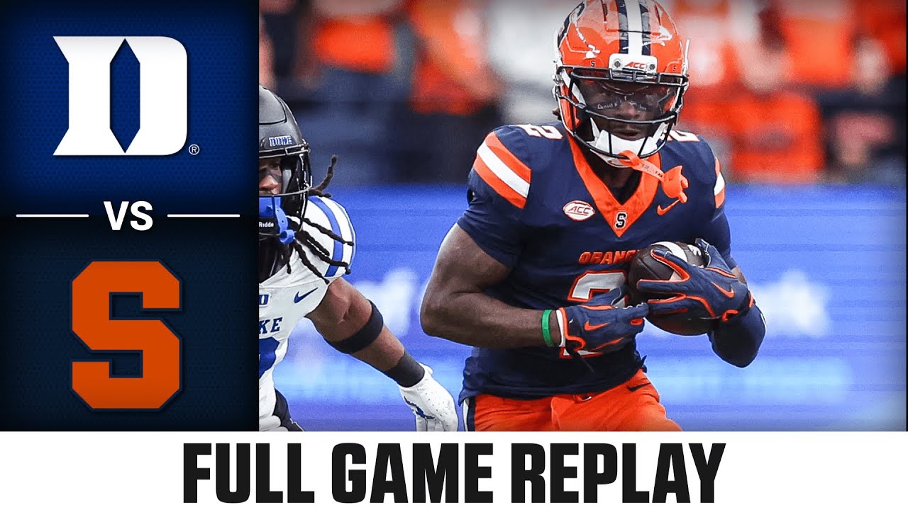 Duke vs Syracuse Full Game Replay | 2025 ACC Football