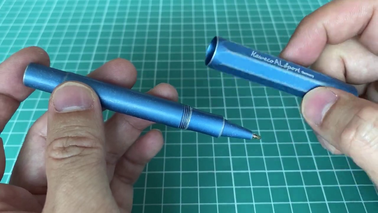 KAWECO AL Sport Blue Stone Washed Roller Ball ปากกาโรลเลอร์บอล สวยและเขียนลื่นมากเลยครับ