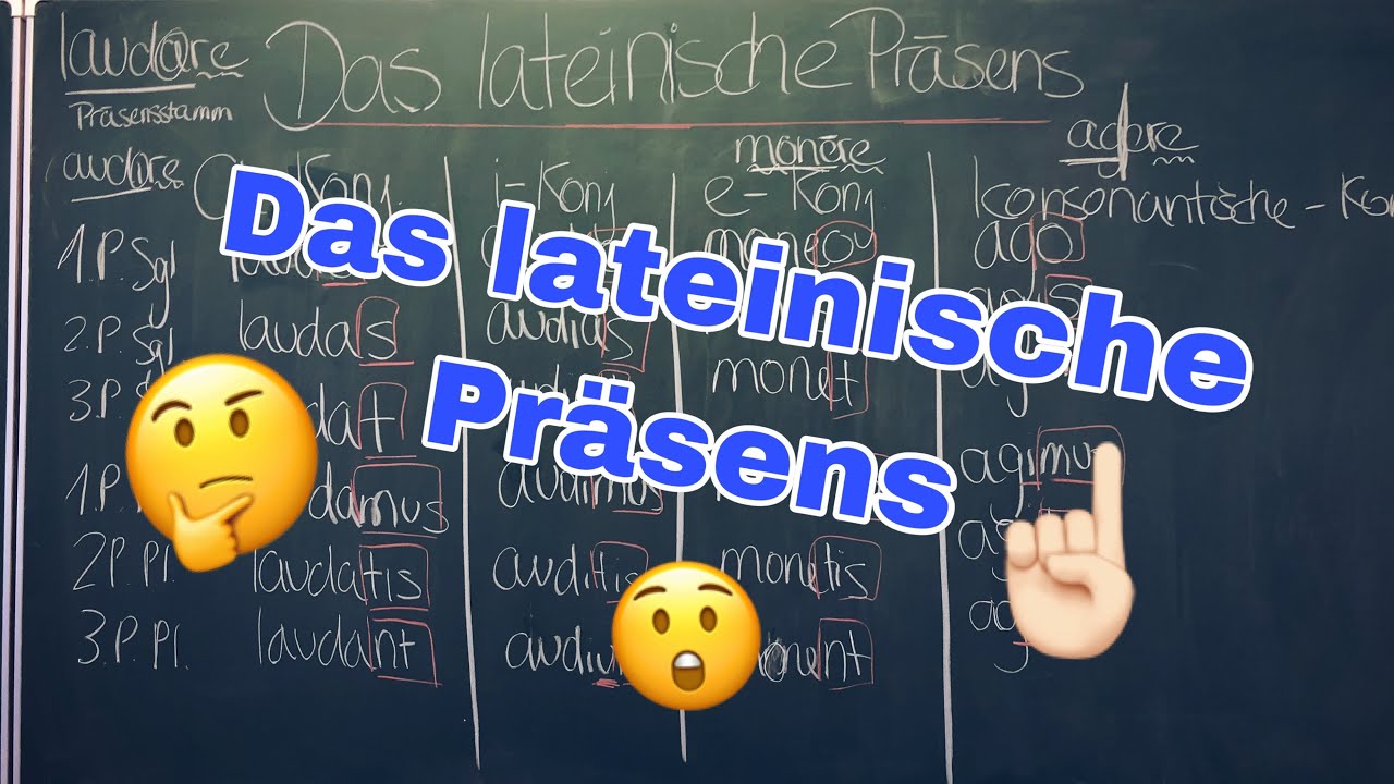 Das lateinische Präsens 👨🏻‍🏫📖 Latein einfach erklärt #1