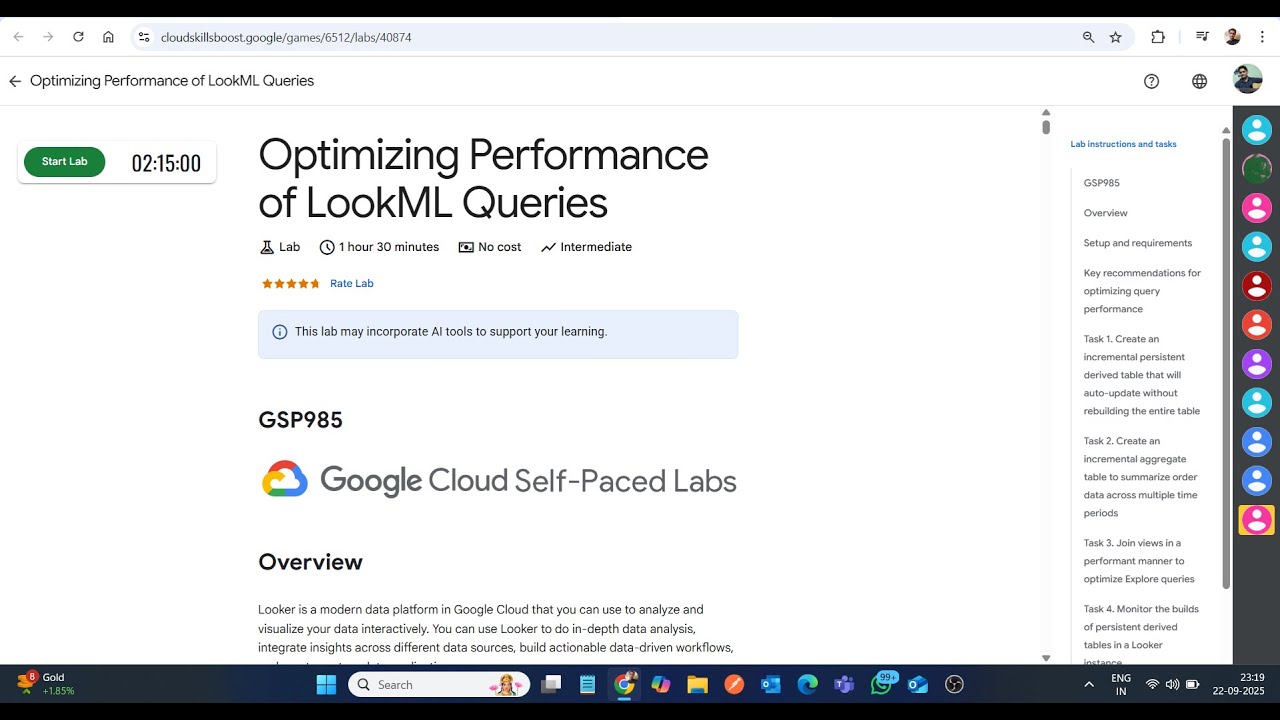 Оптимизация производительности запросов LookML || Лабораторное решение || Google Cloud Arcade 2025