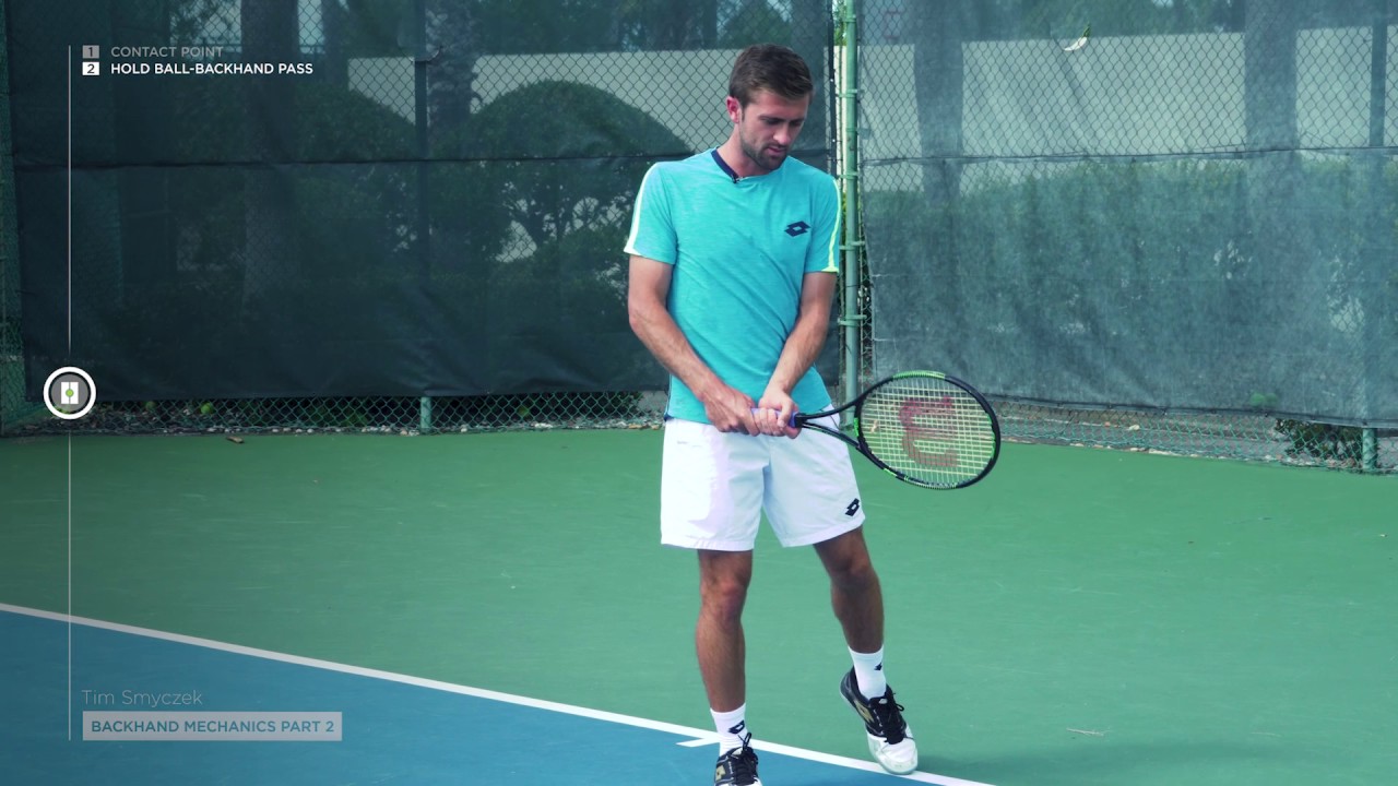 Tim Smyczek teaching how he hits his backhand!!