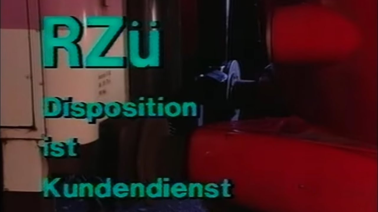 Bundesbahn-Film: RZü - Disposition ist Kundendienst (Rechnerunterstützte Zugüberwachung)