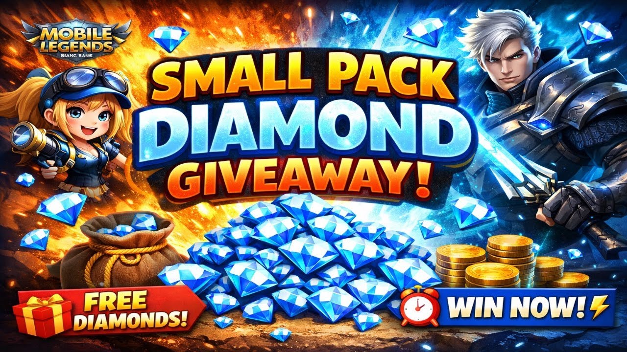 🛑 Win Small Pack Diamond|MLBB Promo Event Giveaway!