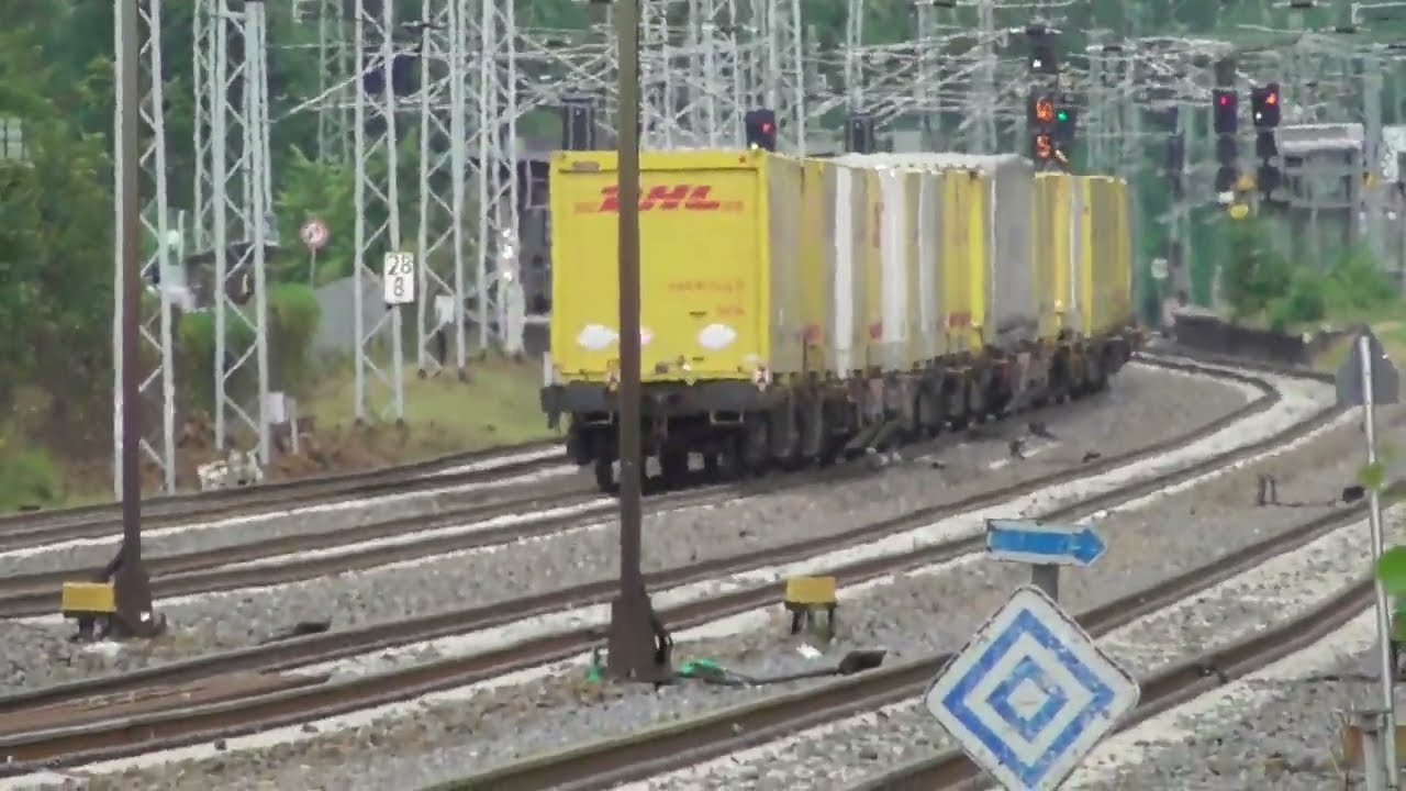 DHL-Zug und Güterverkehr