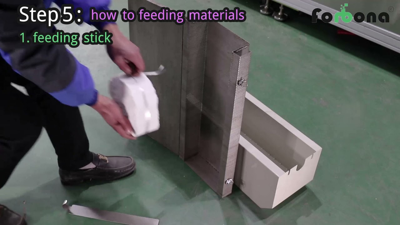 operation of cotton swab machine