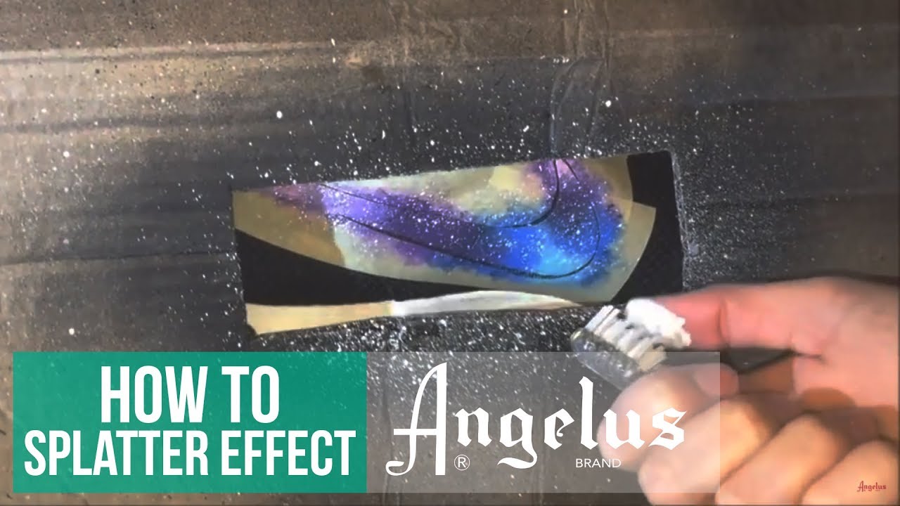 How to Speckle or Splatter using Angelus Paints