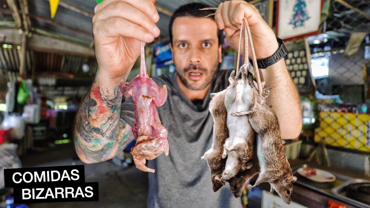 Provando COMIDAS na Tailândia que turistas NÃO TEM CORAGEM!! 🇹🇭