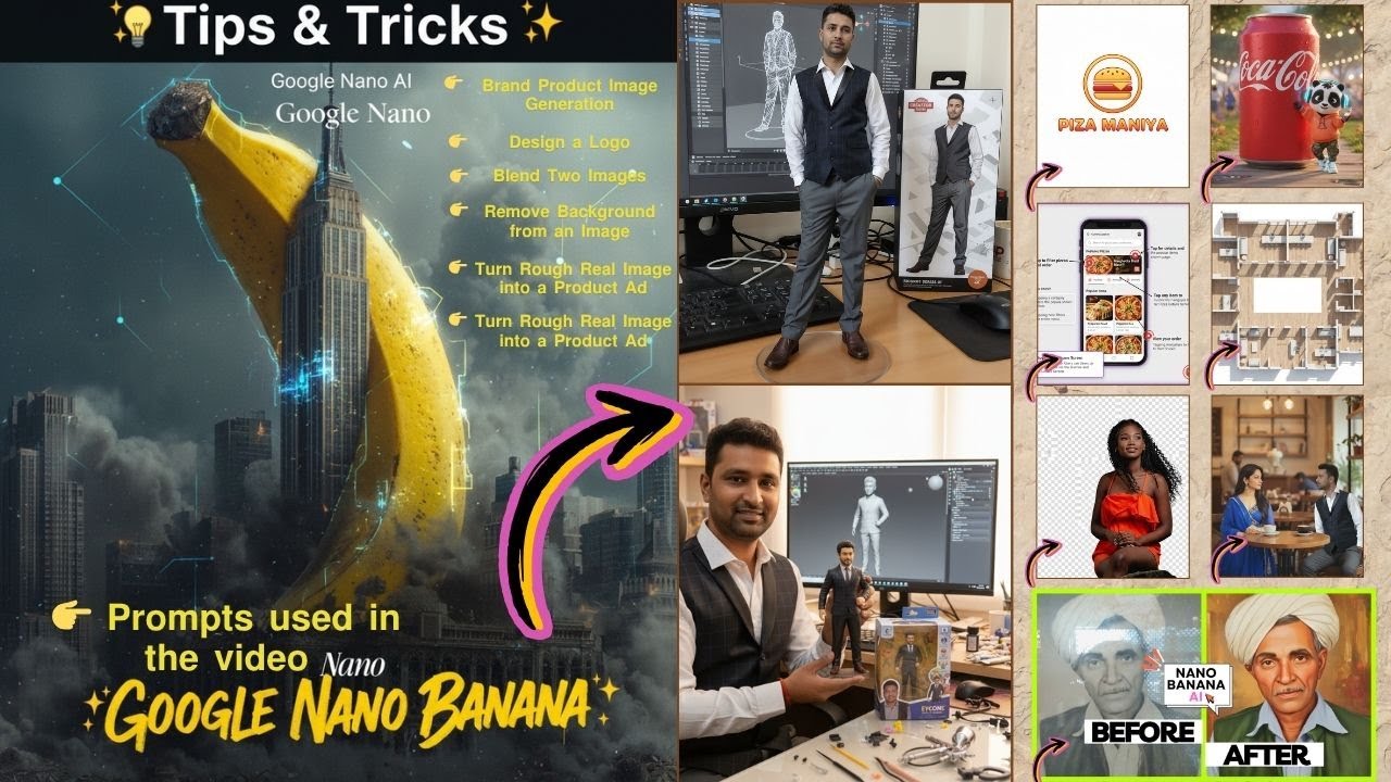 Tips & Tricks in Google Nano Banana | Full Prompts, 3D Plans & AI Design #gfxmentor graphic design