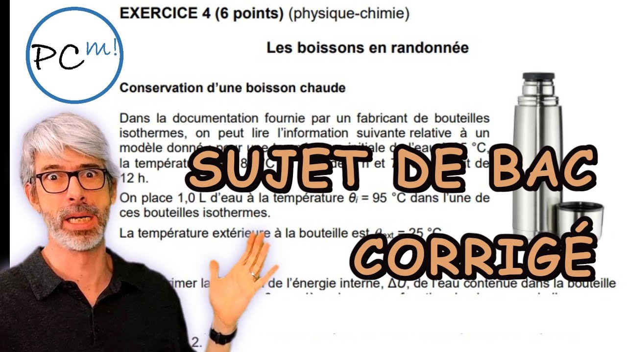 Thermo, résistance thermique et chaleur. Sujet de bac STI2D corrigé en physique chimie.