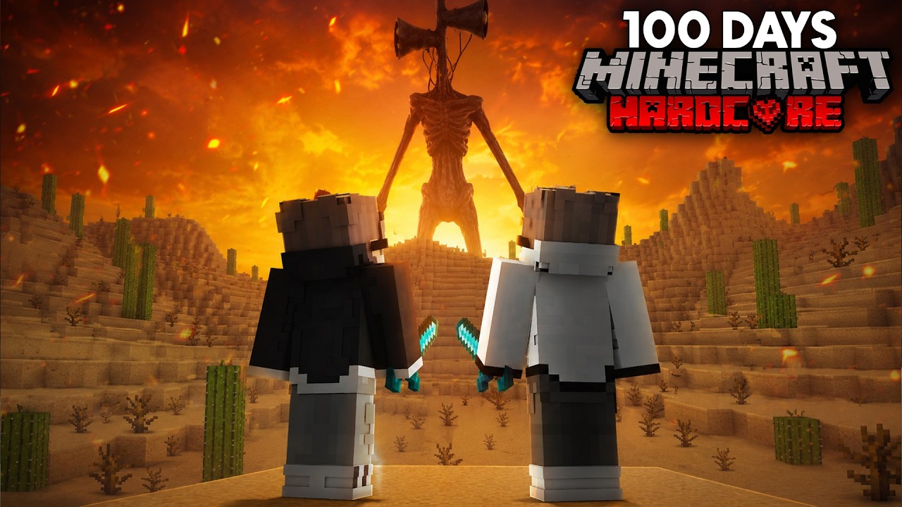 100 Days Surviving Minecraft's Deadliest Desert! @BulkyStar